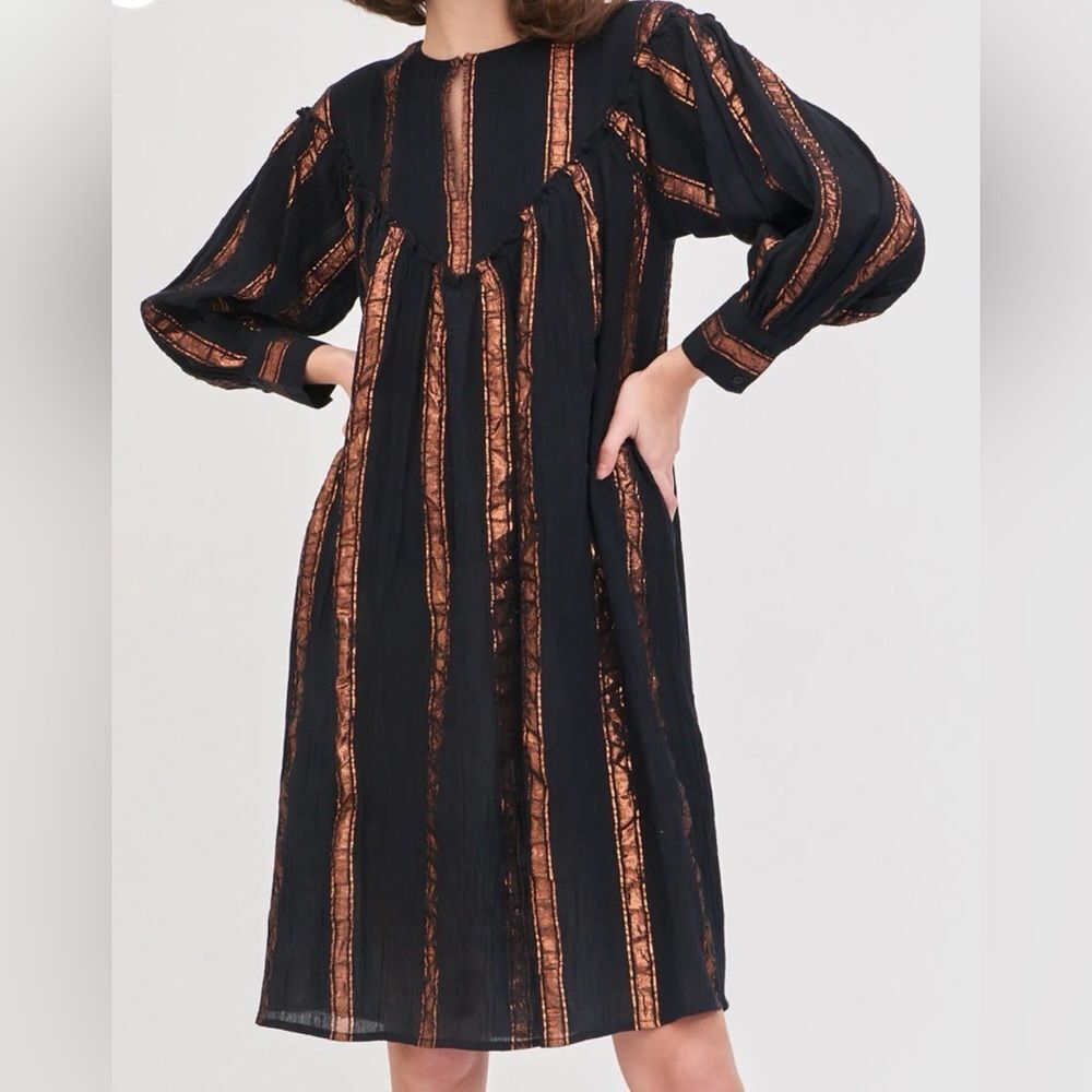 Antik Batik  JULIA SHINY STRIPED DRESS NWT Size XS
